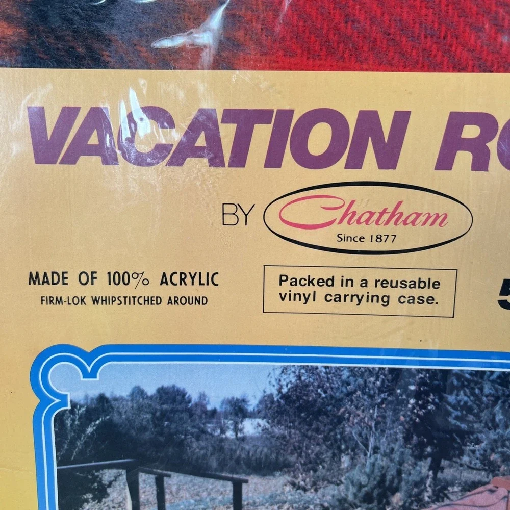 Vtg Chatham Red Plaid Vacation Robe Throw Blanket Tartan Stadium Lap 50 X‎ 64